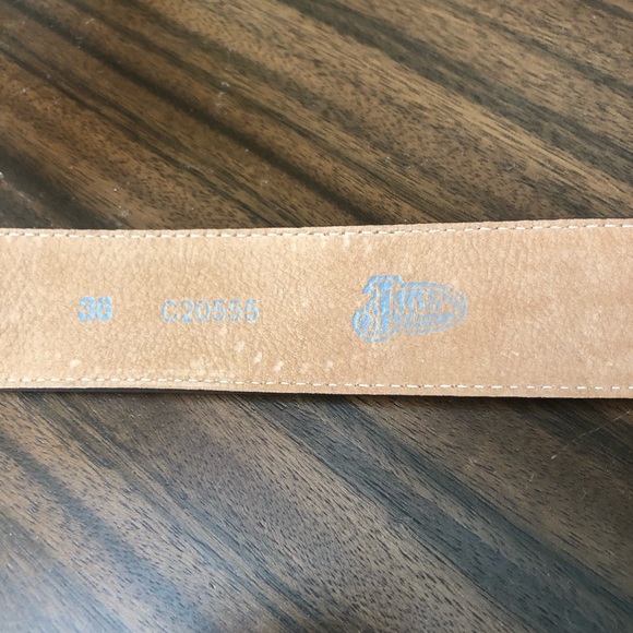 Justin Women's Vintage Cross Belt - Cognac waist 36 - Picture 4 of 9